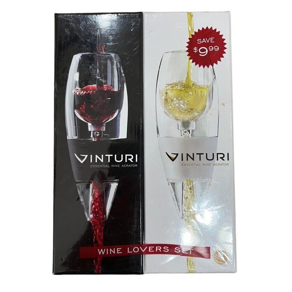 Vinturi Wine Lovers Set Red & White Wine Aerators Set of 2 NIB New in Box